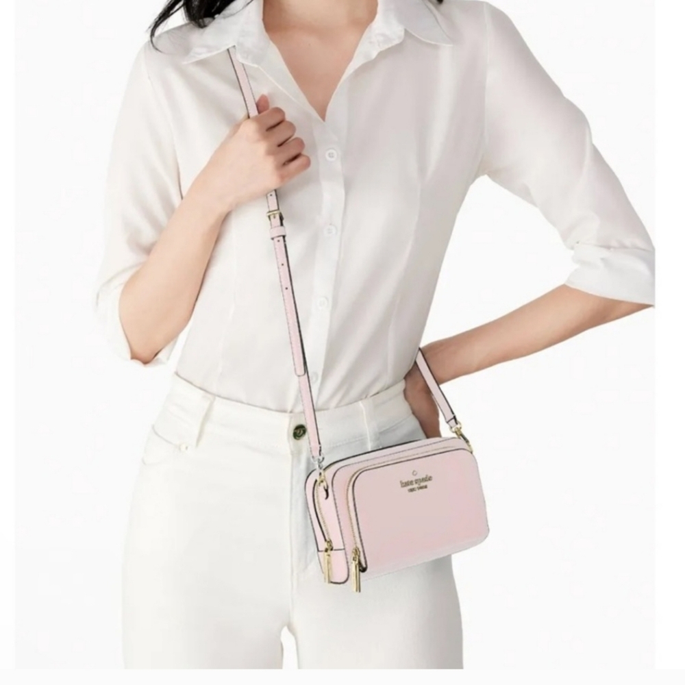 Kate Spade Staci small dual zip around crossbody bag